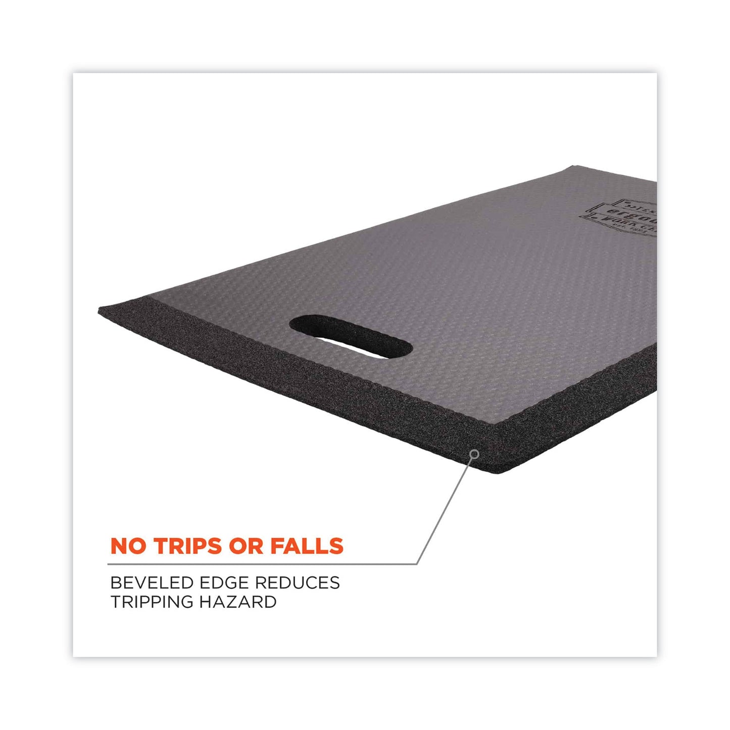 ProFlex 386 Large Foam Kneeling Pad, 0.5", Large, Black