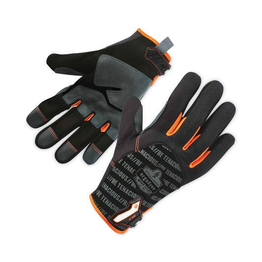 ProFlex 810 Reinforced Utility Gloves, EN388: 3121X, 9" Long, Medium, Black, Pair