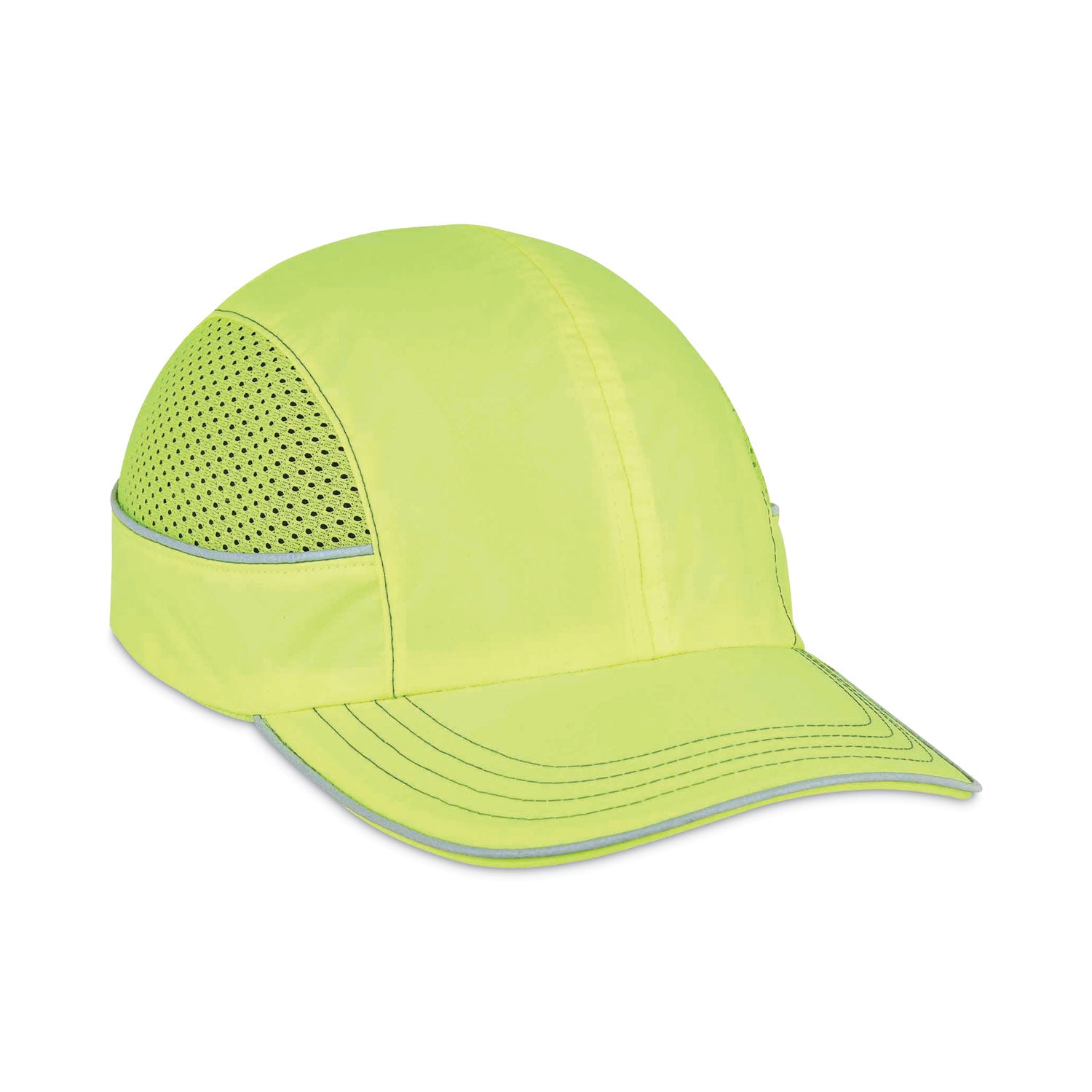 Skullerz 8950 Bump Cap, Long Front Brim, XXX-Small to Large (Up to 7.5), 0.01" Insert, Lime