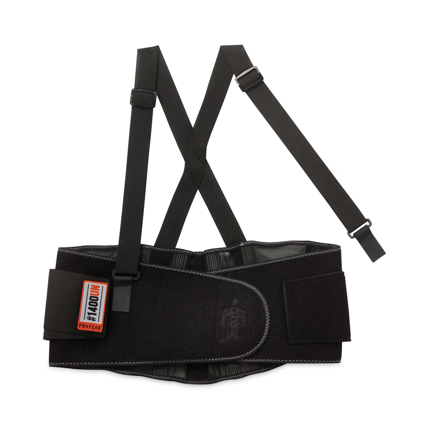 ProFlex 1400UN Universal Size Back Support Brace, One Size Fits All, 25" to 58" Waist, Black