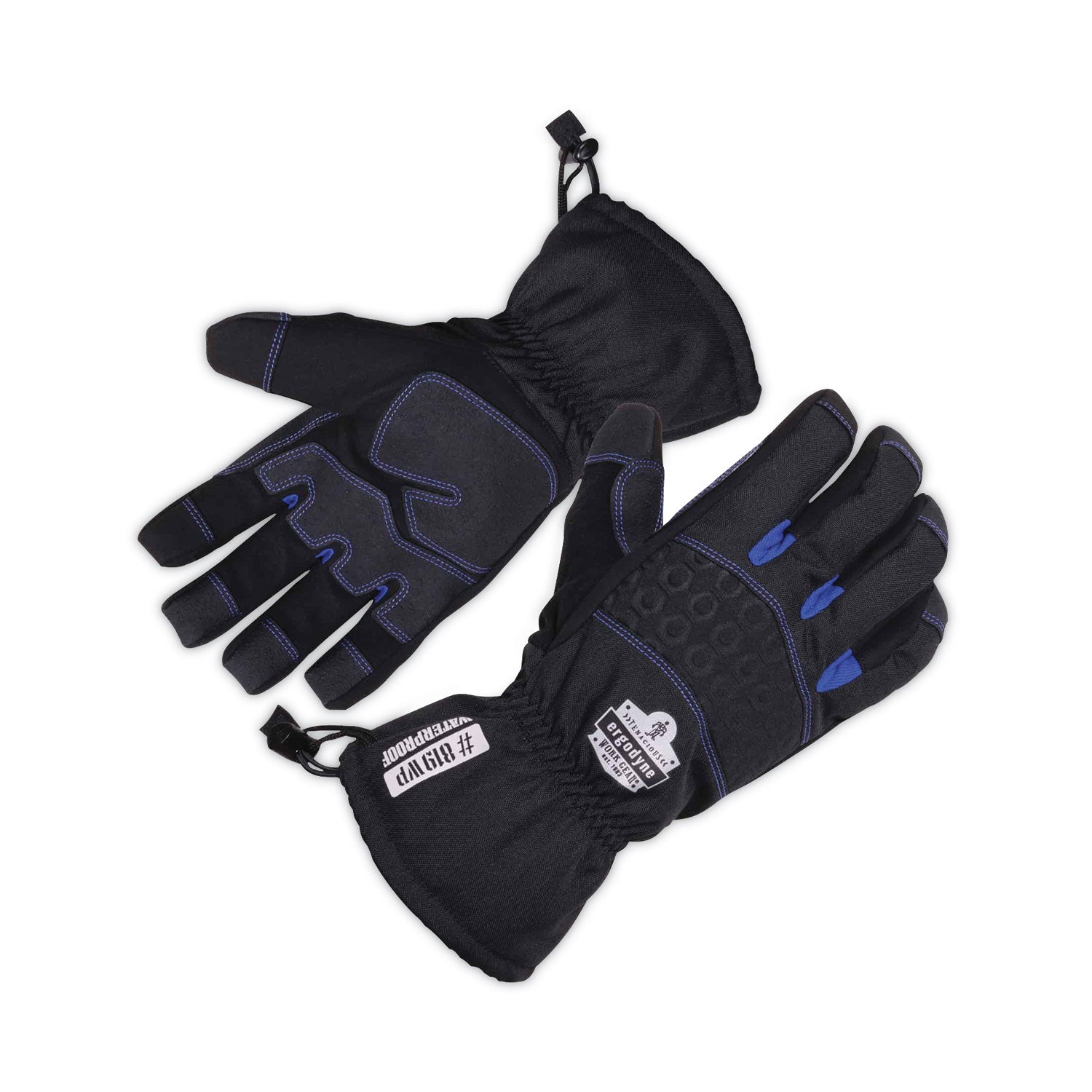 ProFlex 819WP Extreme Thermal WP Gloves, EN388: 4222B, 9" Long, Large, Black, Pair