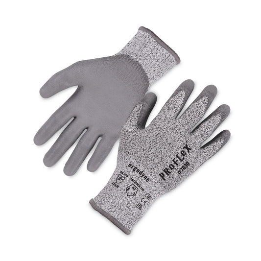 ProFlex 7030 ANSI A3 PU Coated CR Gloves, EN388: 4X42C, 9" Long, X-Large, Gray, 12 Pairs