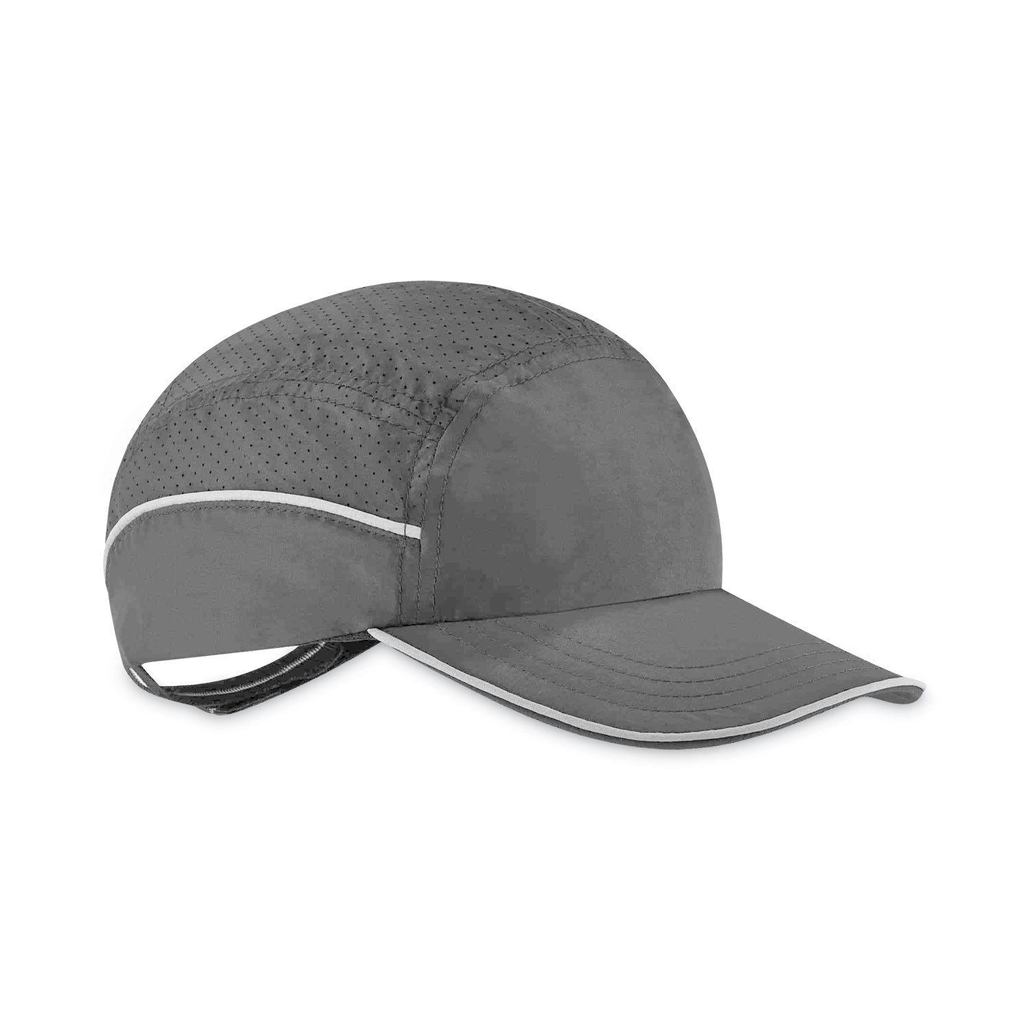 Skullerz 8955 Lightweight Bump Cap Hat, Long Front Brim, XXX-Small to Large (Up to 7.5), 0.01" Insert, Black