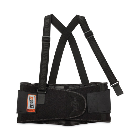 ProFlex 1100SF Standard Spandex Back Support Brace, Small, 25" to 30" Waist, Black
