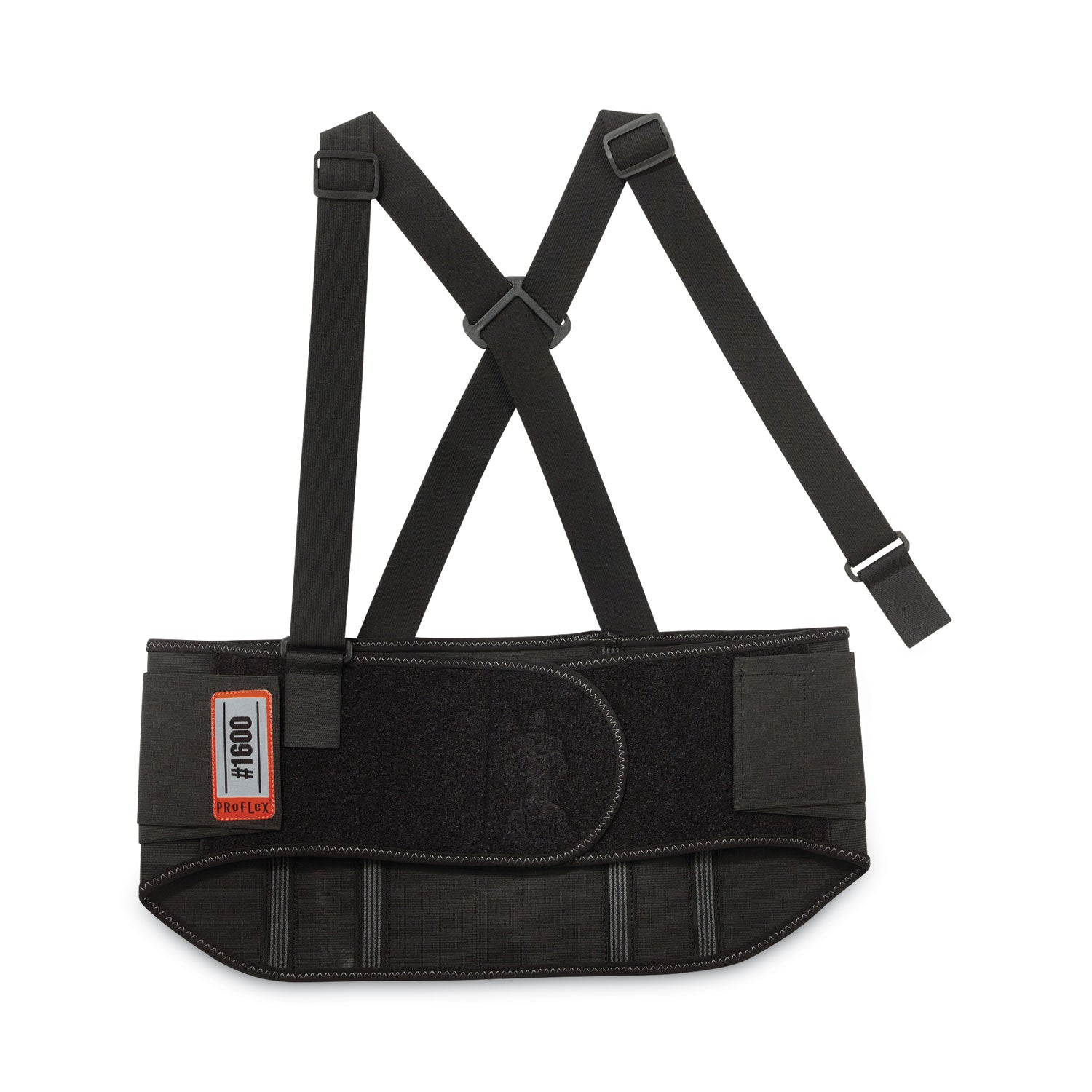 ProFlex 1600 Standard Elastic Back Support Brace, 4X-Large, 52" to 58" Waist, Black