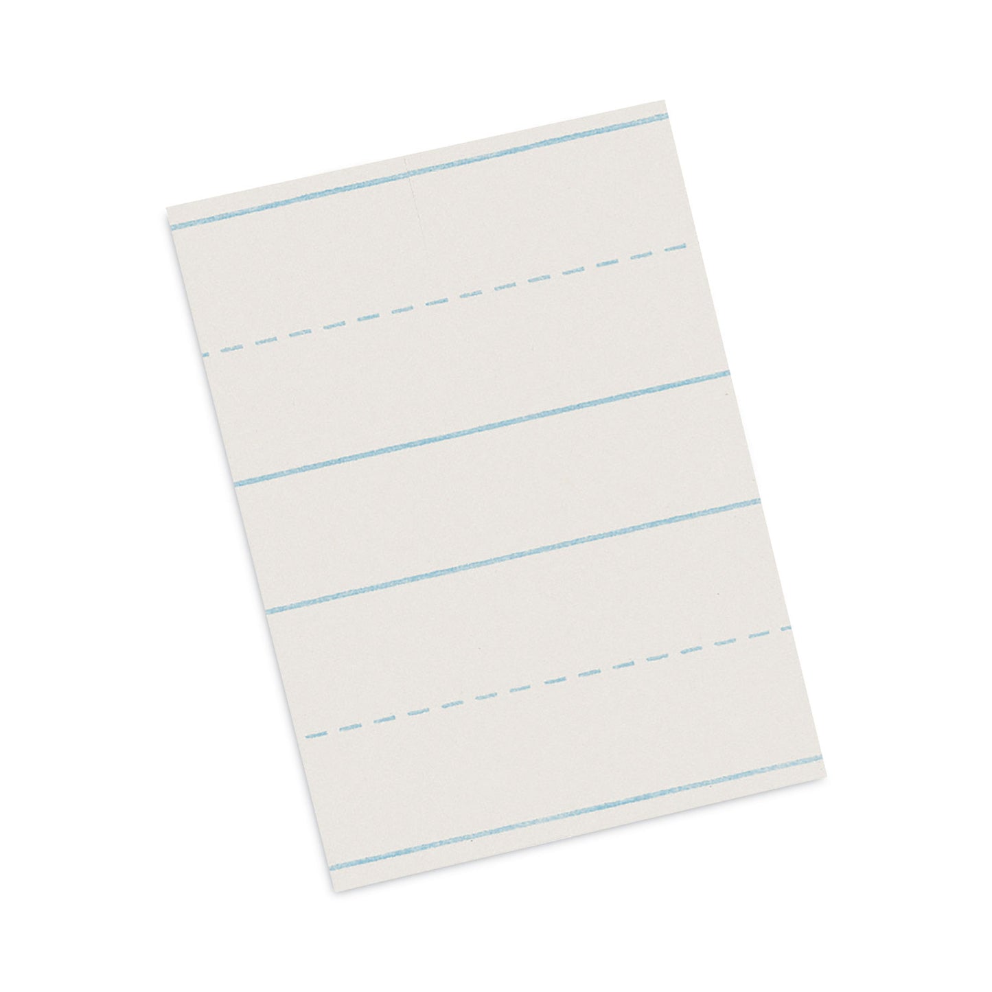 Skip-A-Line Ruled Newsprint Paper, 3/4" Two-Sided Long Rule, 8.5 x 11, 500/Ream