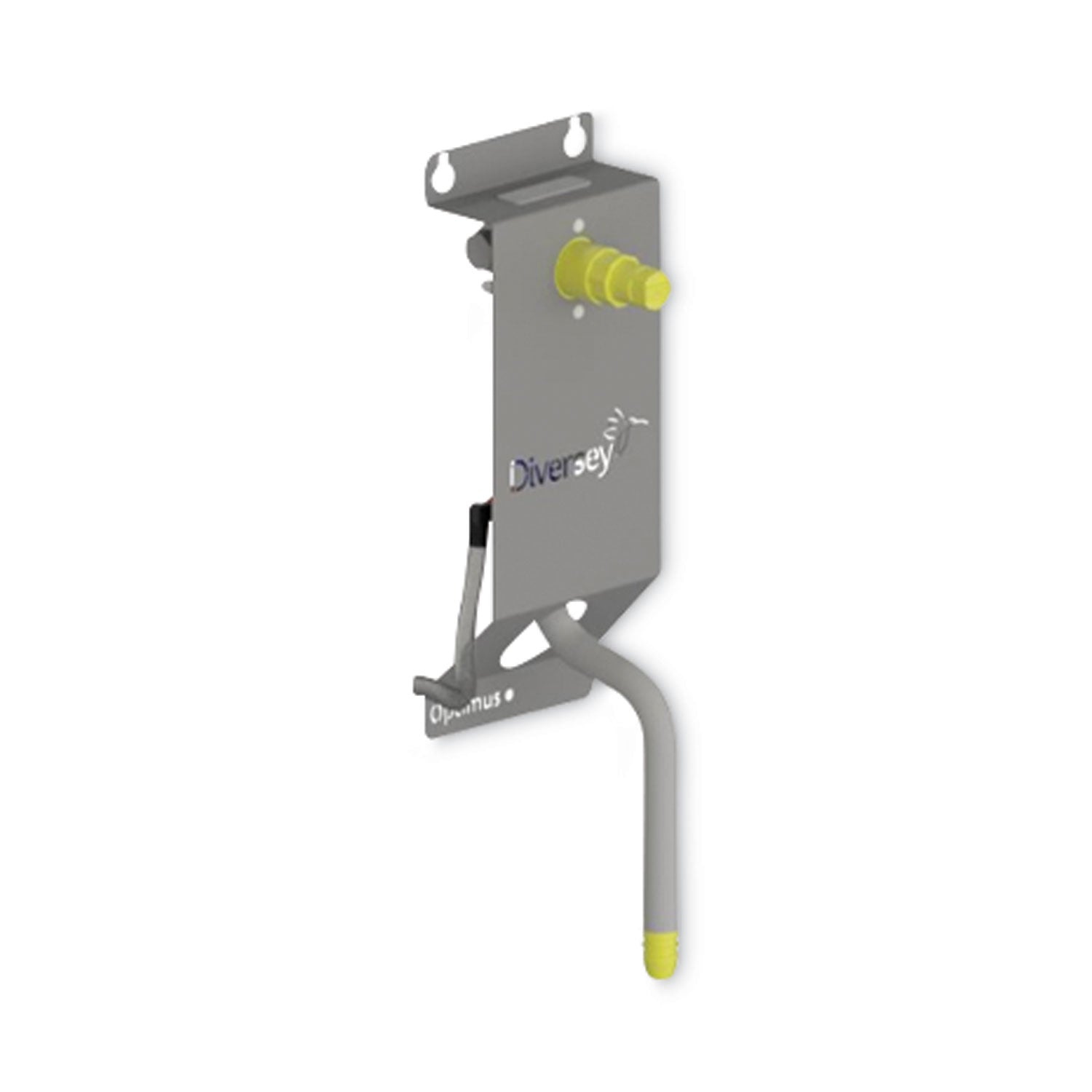 Optimus Low Flow Single Button Dispenser, 6.27 X 4.03 X 13.13, Gray
