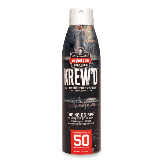 Krewd 6353 SPF 50 Sunscreen Spray, 5.5 oz Can