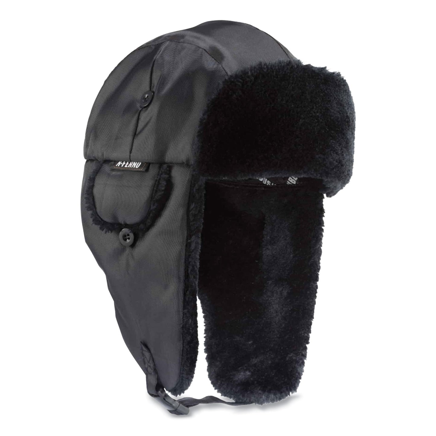 N-Ferno 6802 Classic Trapper Hat, 3M Thinsulate/Nylon, X-Small, Black