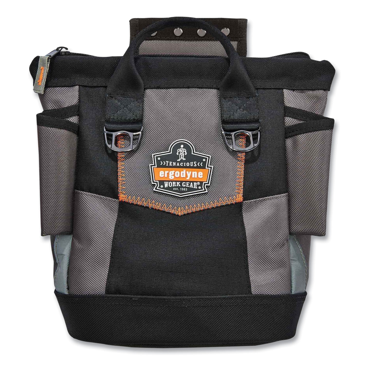 Arsenal 5517 Premium Topped Tool Pouch with Zipper, 6 x 10 x 11.5, Polyester, Black