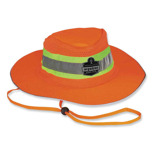 GloWear 8935 Hi-Vis Ranger Sun Hat, Polyester, 2X-Large/3X-Large, Orange