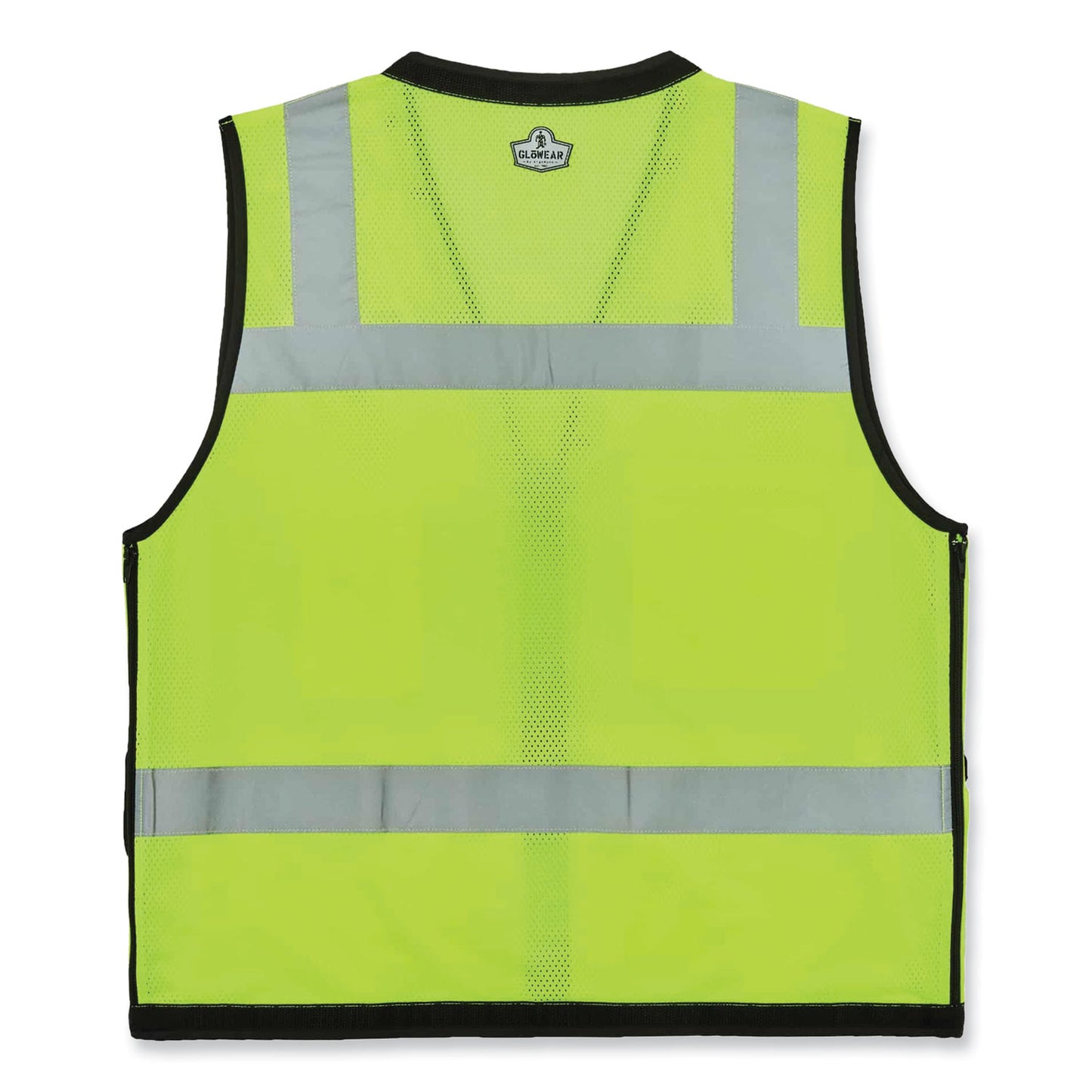 GloWear 8253HDZ Class 2 Heavy-Duty Mesh Surveyors Vest, Polyester, 4X-Large/5X-Large, Lime