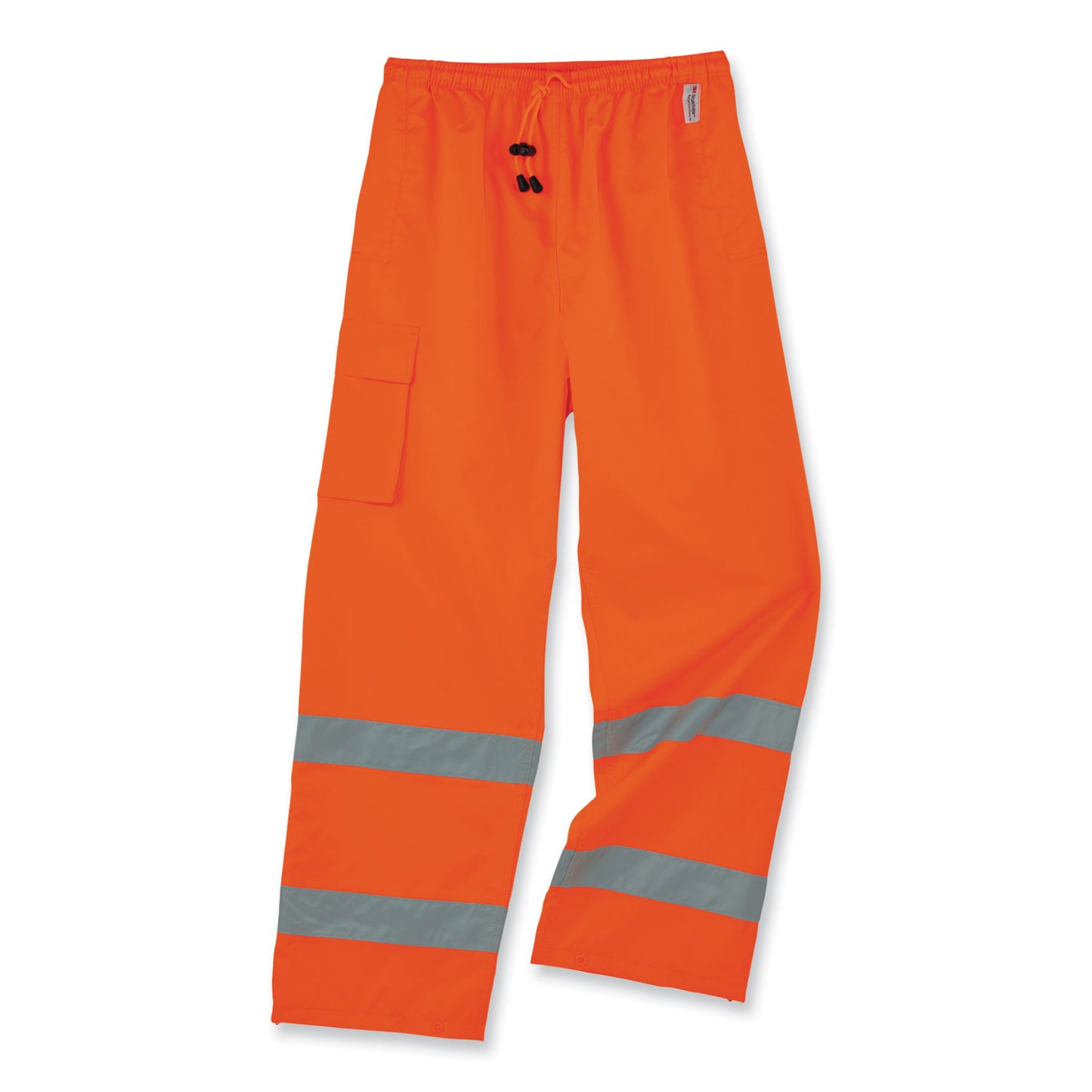 GloWear 8915 Class E Hi-Vis Rain Pants, Large, Orange