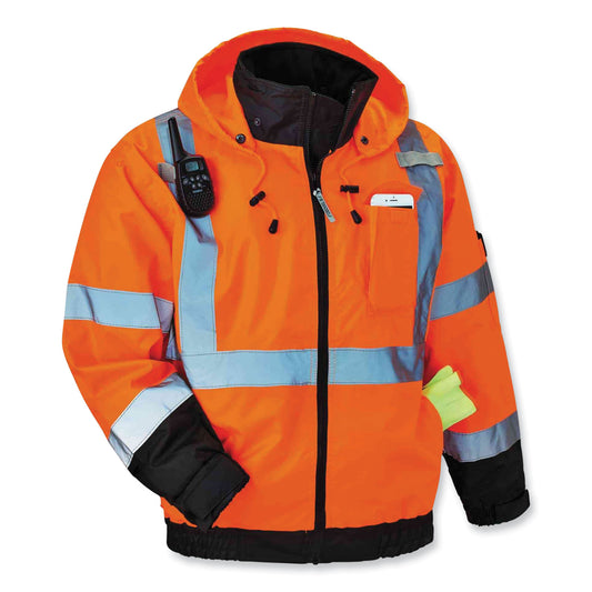 GloWear 8915 Class E Hi-Vis Rain Pants, 5X-Large, Lime