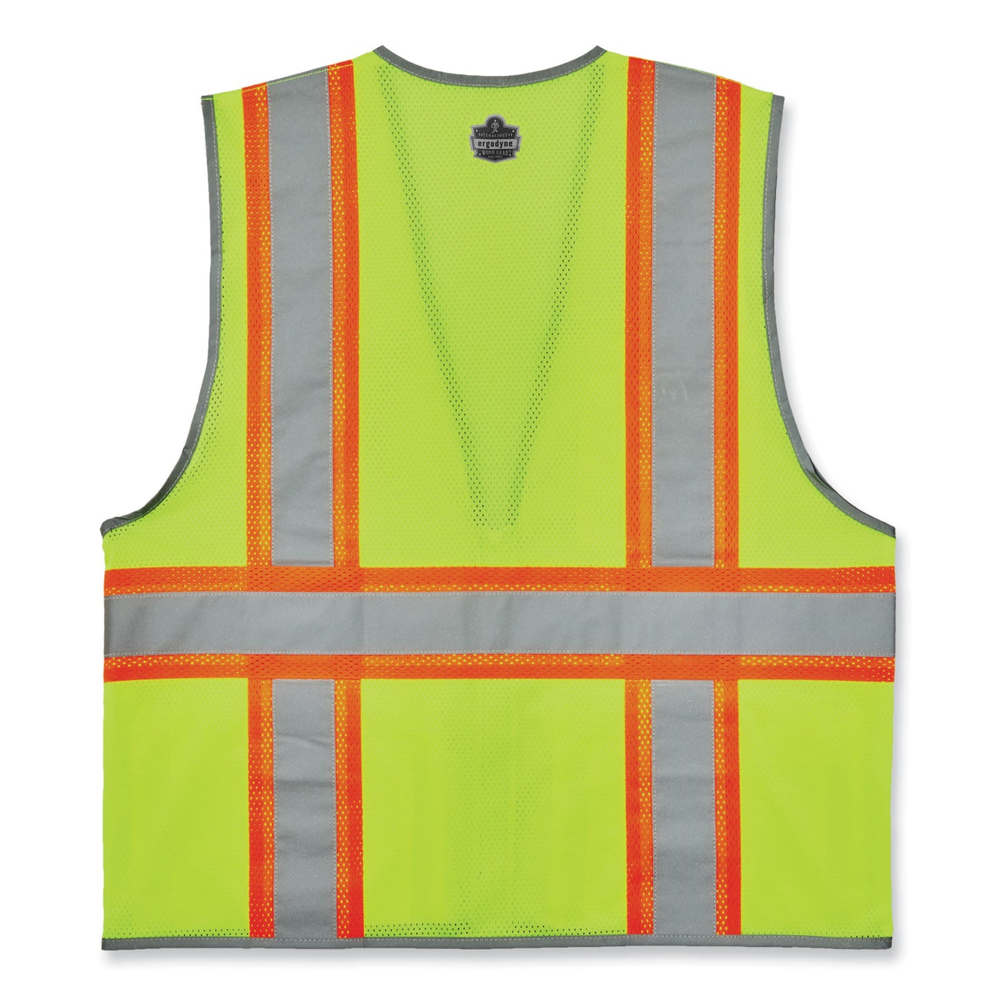 GloWear 8246Z-S Single Size Class 2 Two-Tone Mesh Vest, Polyester, 3X-Large, Lime