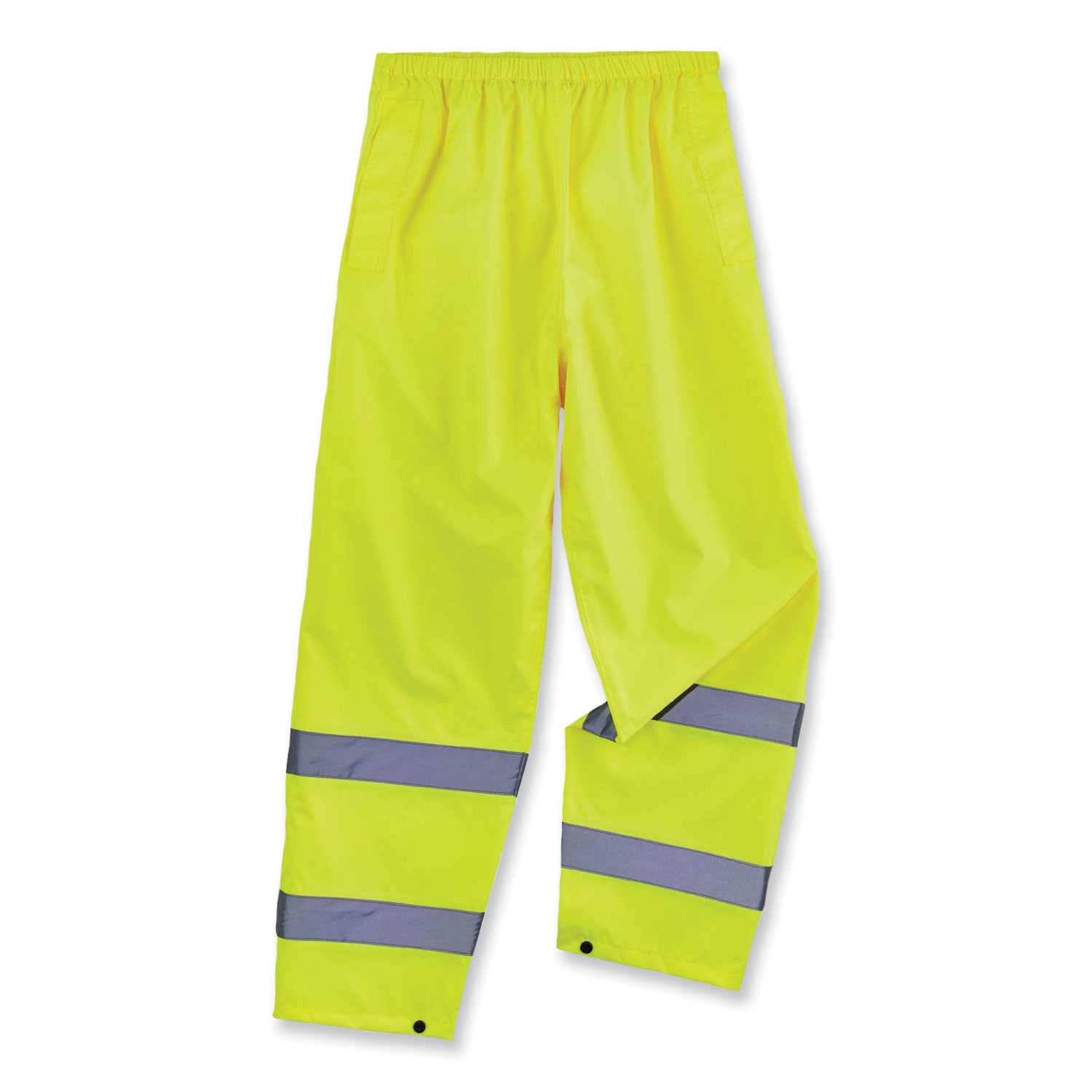 GloWear 8916 Class E Lightweight Hi-Vis Rain Pants, Large, Lime