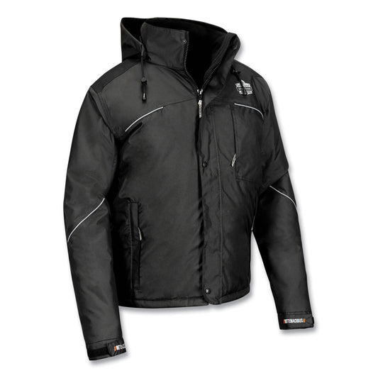 N-Ferno 6467 Winter Work Jacket with 300D Polyester Shell, 3X-Large, Black