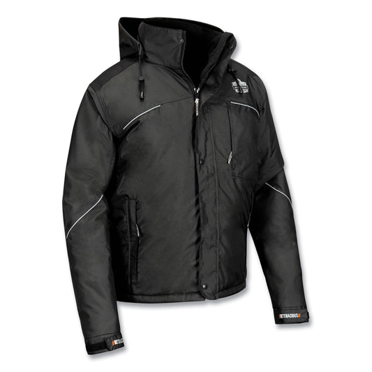 N-Ferno 6467 Winter Work Jacket with 300D Polyester Shell, 4X-Large, Black