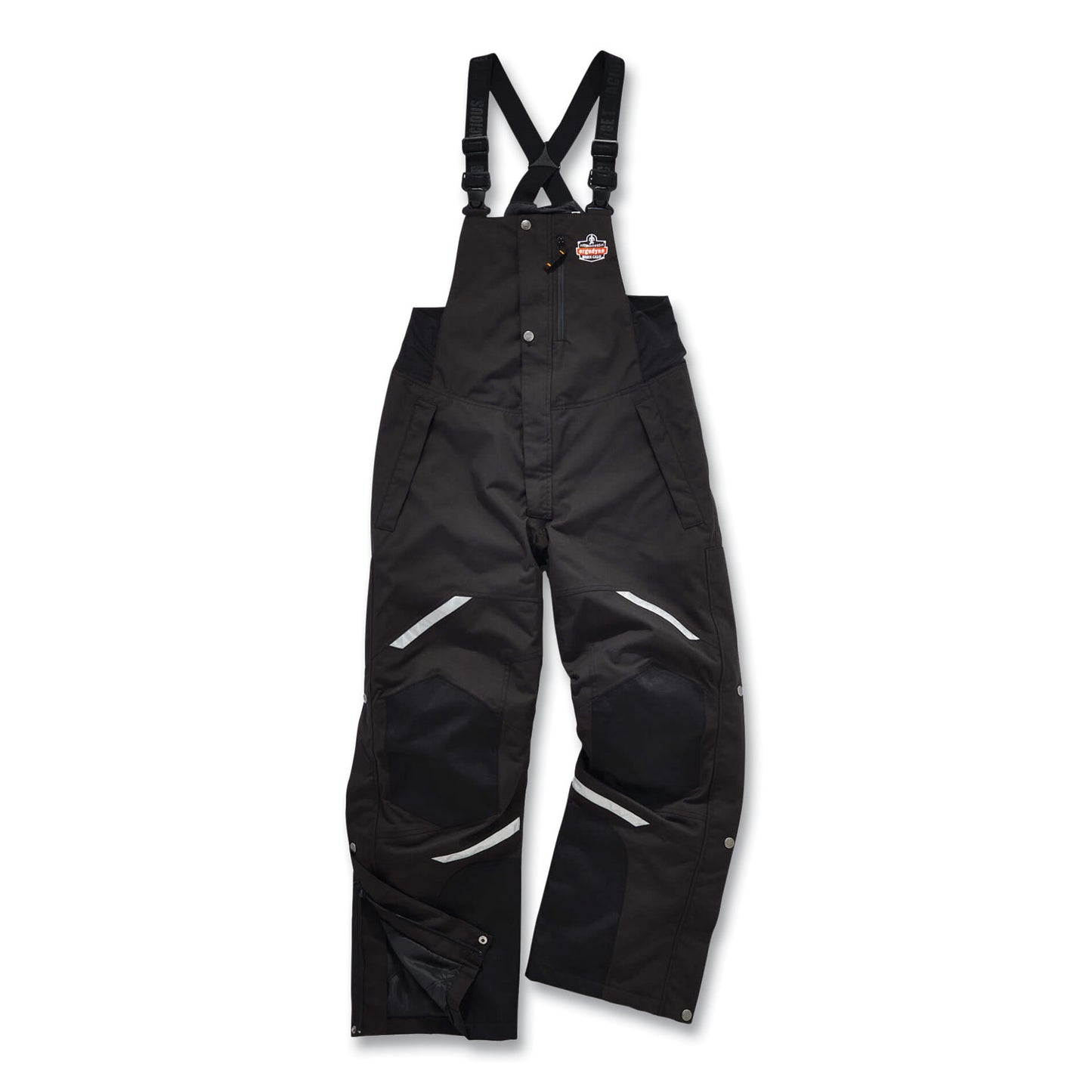N-Ferno 6471 Thermal Bibs with 500D Nylon Shell, Medium, Black