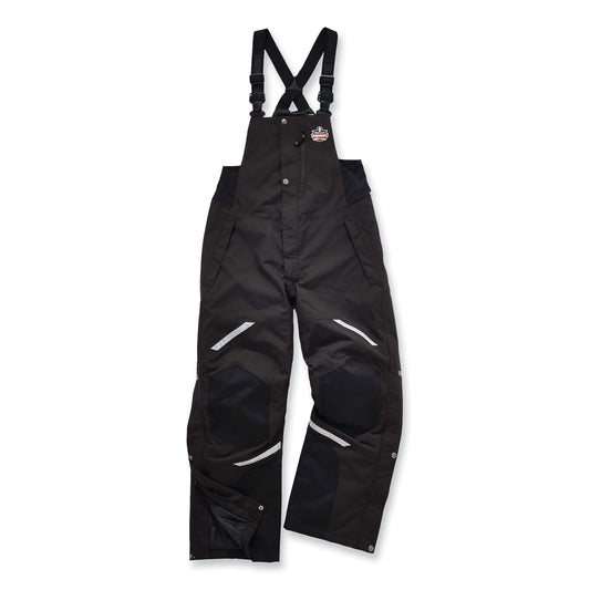 N-Ferno 6471 Thermal Bibs with 500D Nylon Shell, X-Large, Black