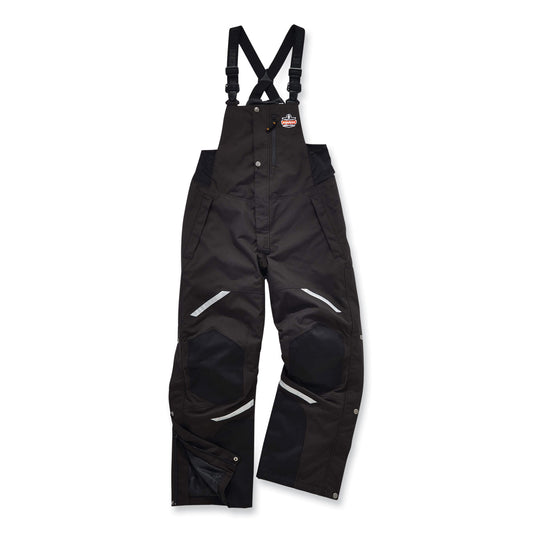 N-Ferno 6471 Thermal Bibs with 500D Nylon Shell, 2X-Large, Black