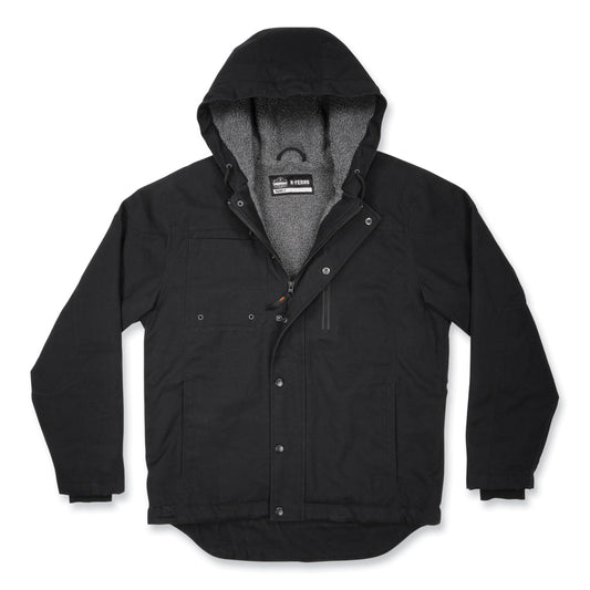 N-Ferno 6468 Duck Canvas Work Jacket, Small, Black