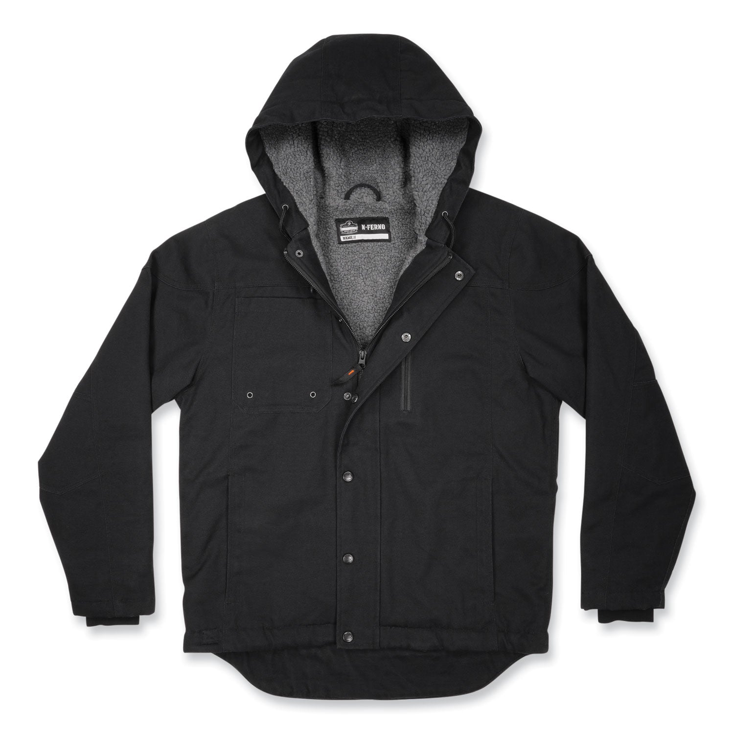 N-Ferno 6468 Duck Canvas Work Jacket, 2X-Large, Black