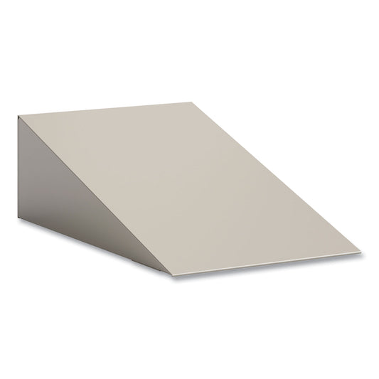 Single Sloped Metal Locker Hood Addition, 12w x 18d x 6h, Tan
