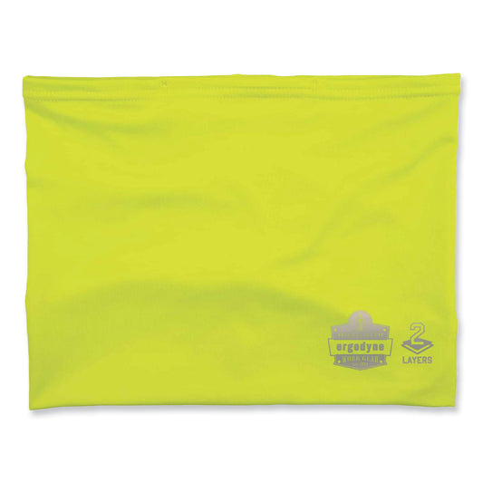 Chill-Its 6489 2-Layer Cooling Performance Knit Multi-Band, Polyester/Spandex, Large/X-Large, Hi-Vis Lime