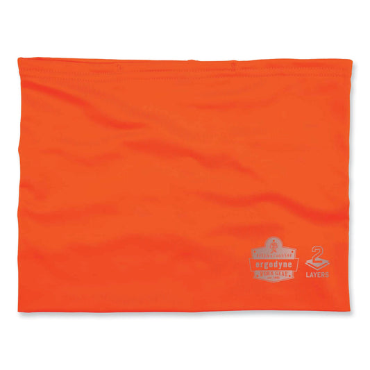 Chill-Its 6489 2-Layer Cooling Performance Knit Multi-Band, Polyester/Spandex, Large/X-Large, Hi-Vis Orange