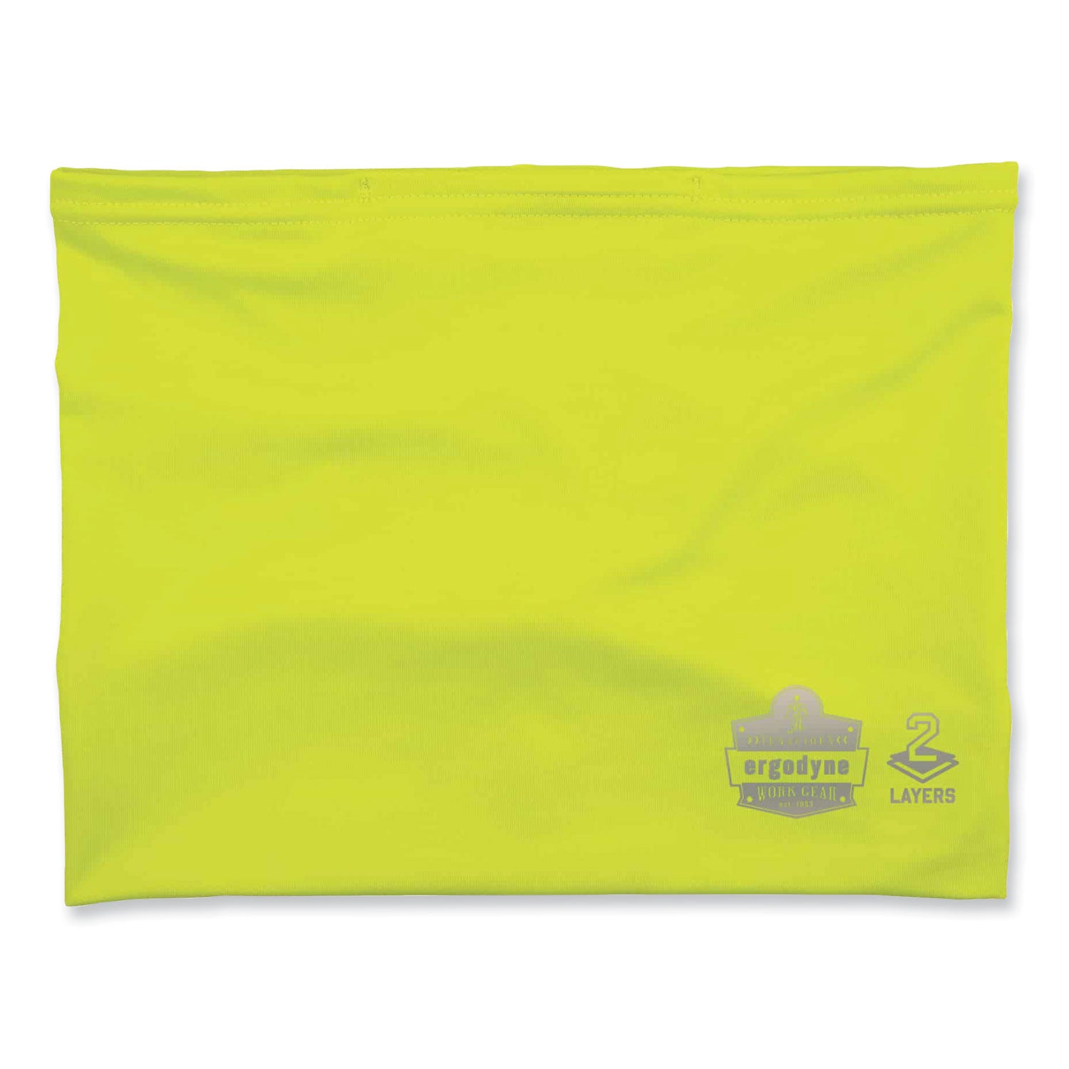 Chill-Its 6489 2-Layer Cooling Performance Knit Multi-Band, Polyester/Spandex, 2X-Large/3X-Large, Hi-Vis Lime
