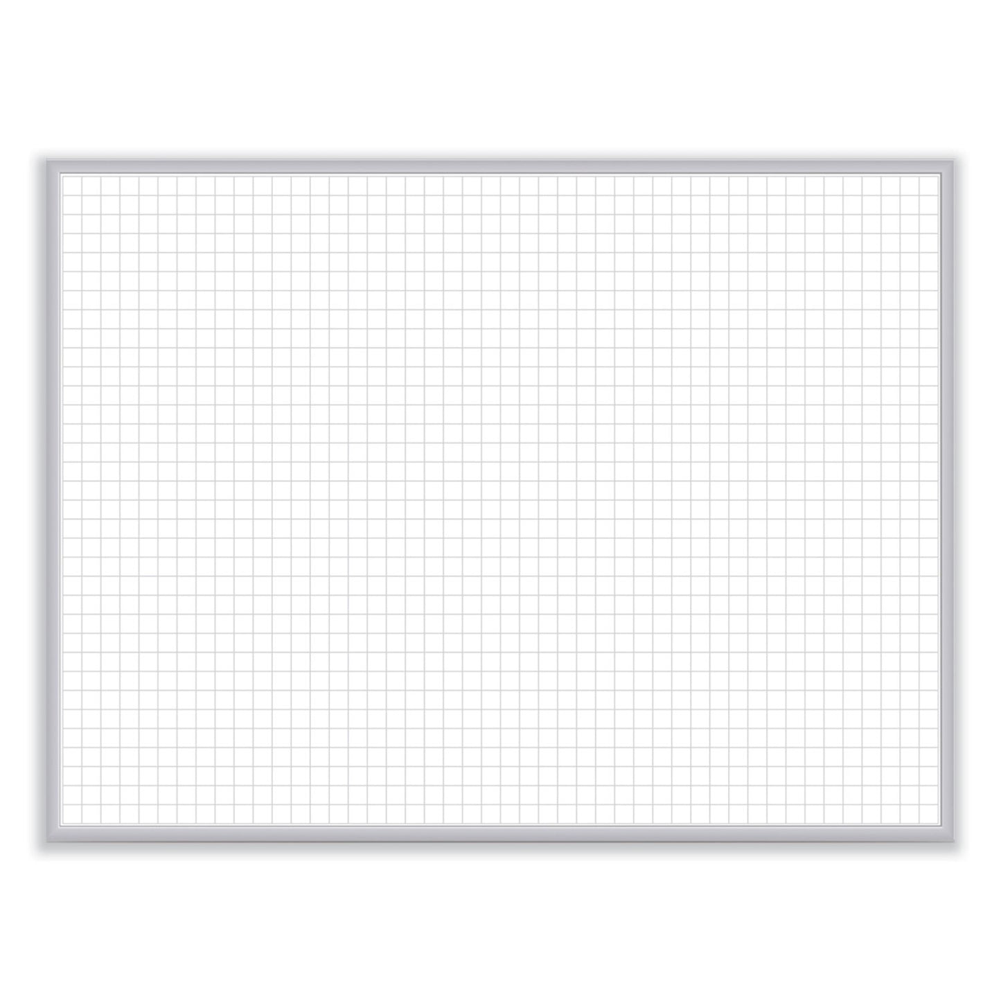 Non-Magnetic Whiteboard with Aluminum Frame, 24" x 17.81", White Surface, Satin Aluminum Frame