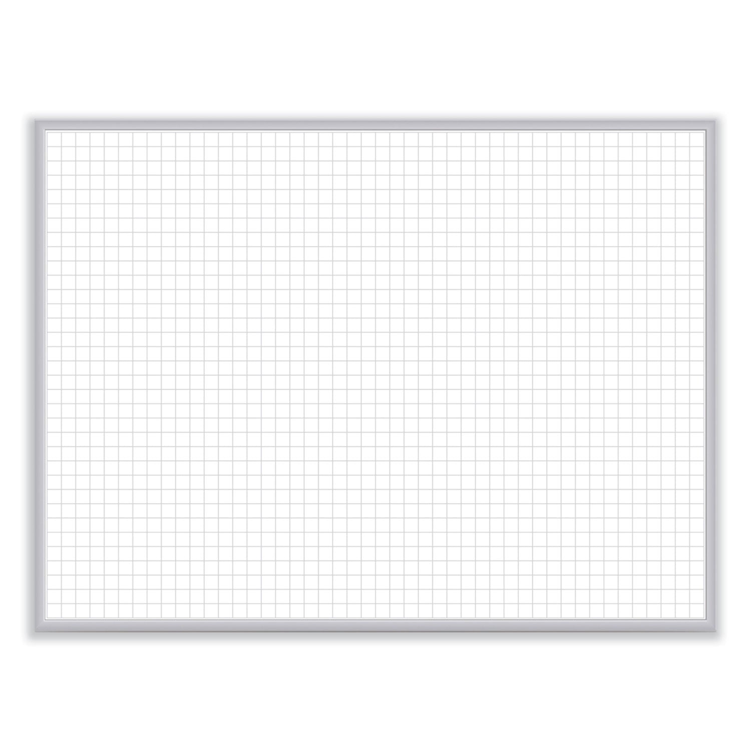 Non-Magnetic Whiteboard with Aluminum Frame, 24" x 17.81", White Surface, Satin Aluminum Frame