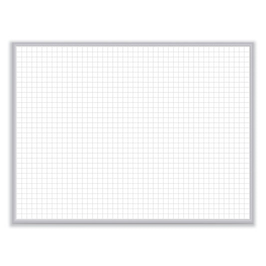 Non-Magnetic Whiteboard with Aluminum Frame, 24" x 17.81", White Surface, Satin Aluminum Frame