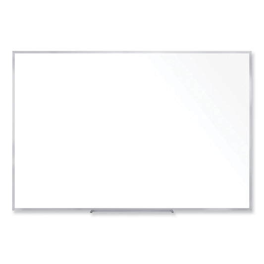 Non-Magnetic Whiteboard with Aluminum Frame, 60.63" x 48.47", White Surface, Satin Aluminum Frame