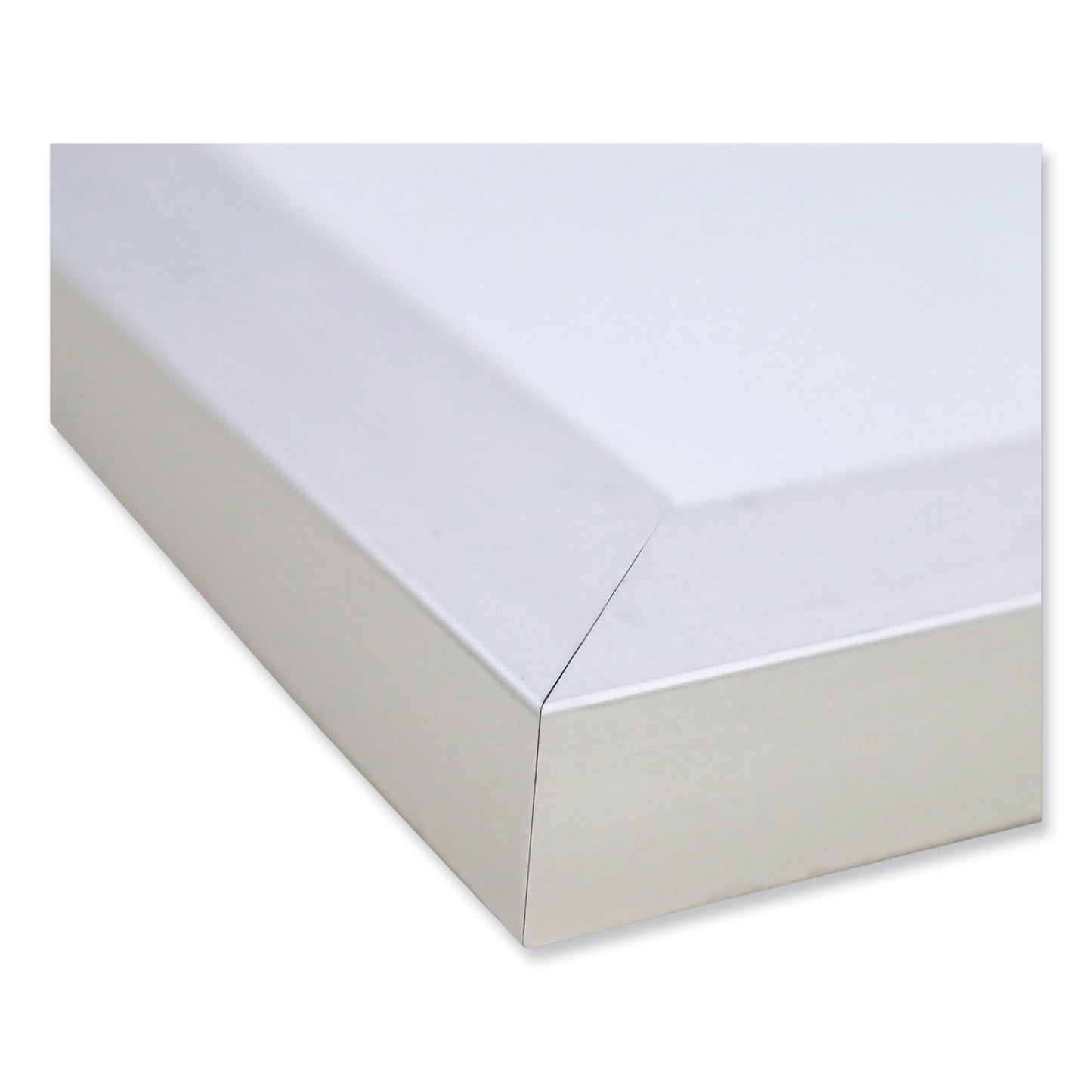 Magnetic Porcelain Whiteboard with Aluminum Frame, 48.5" x 36.5", White Surface, Satin Aluminum Frame