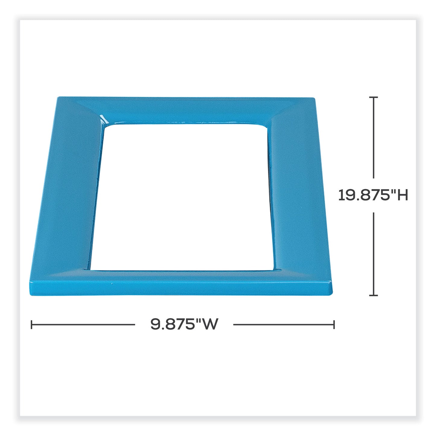 Mixx Recycling Center Lid, 9.87w x 19.87d x 0.62h, Blue