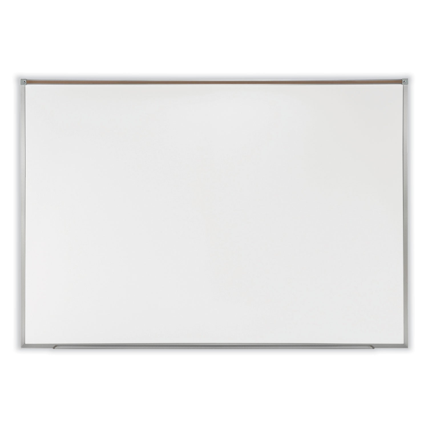 Proma Magnetic Porcelain Projection Whiteboard with Aluminum Frame, 48.5" x 36.5", White Surface, Satin Aluminum Frame