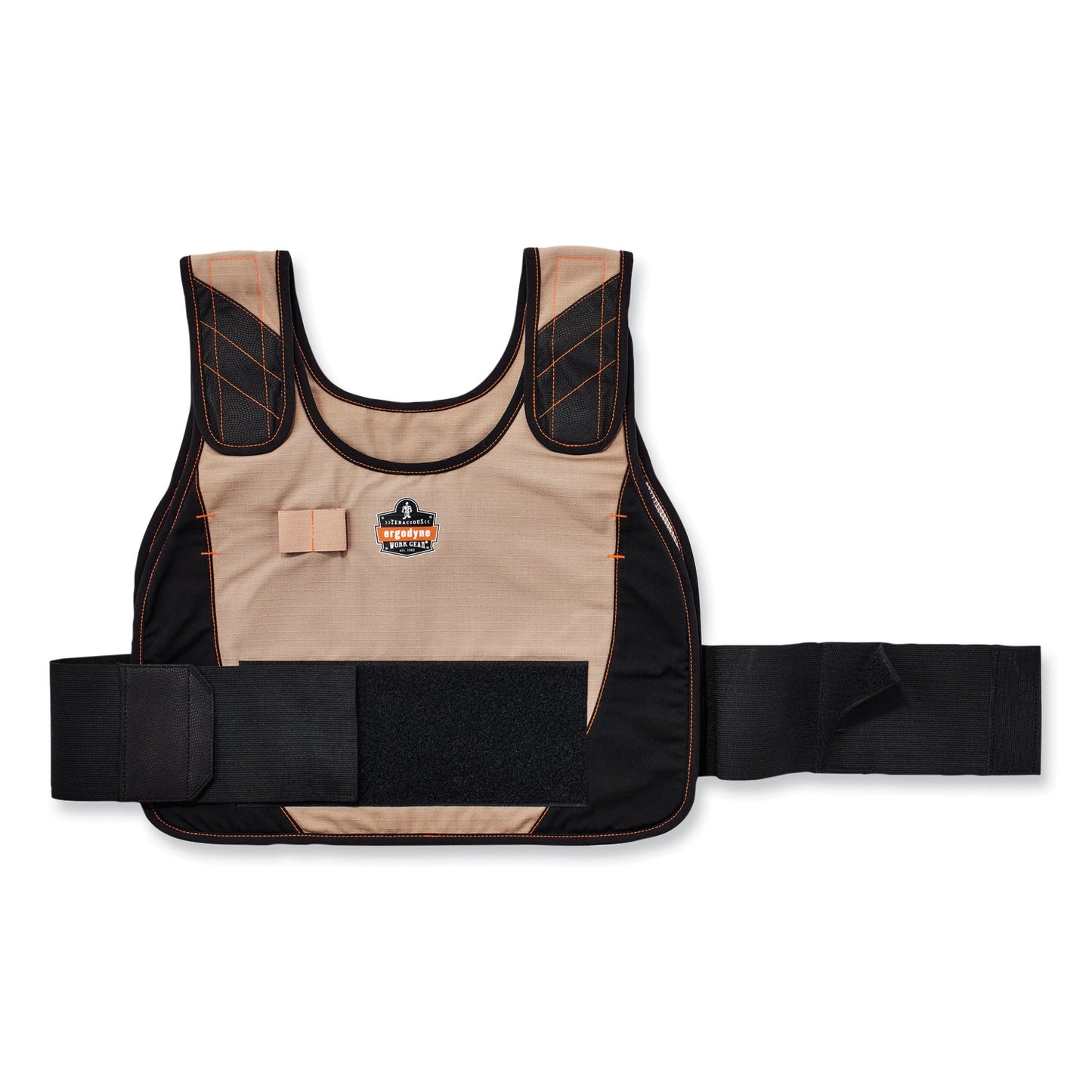 Chill-Its 6240 Phase Change Cooling Vest Elastic Extenders, 3.5", One Size Fits Most, Black