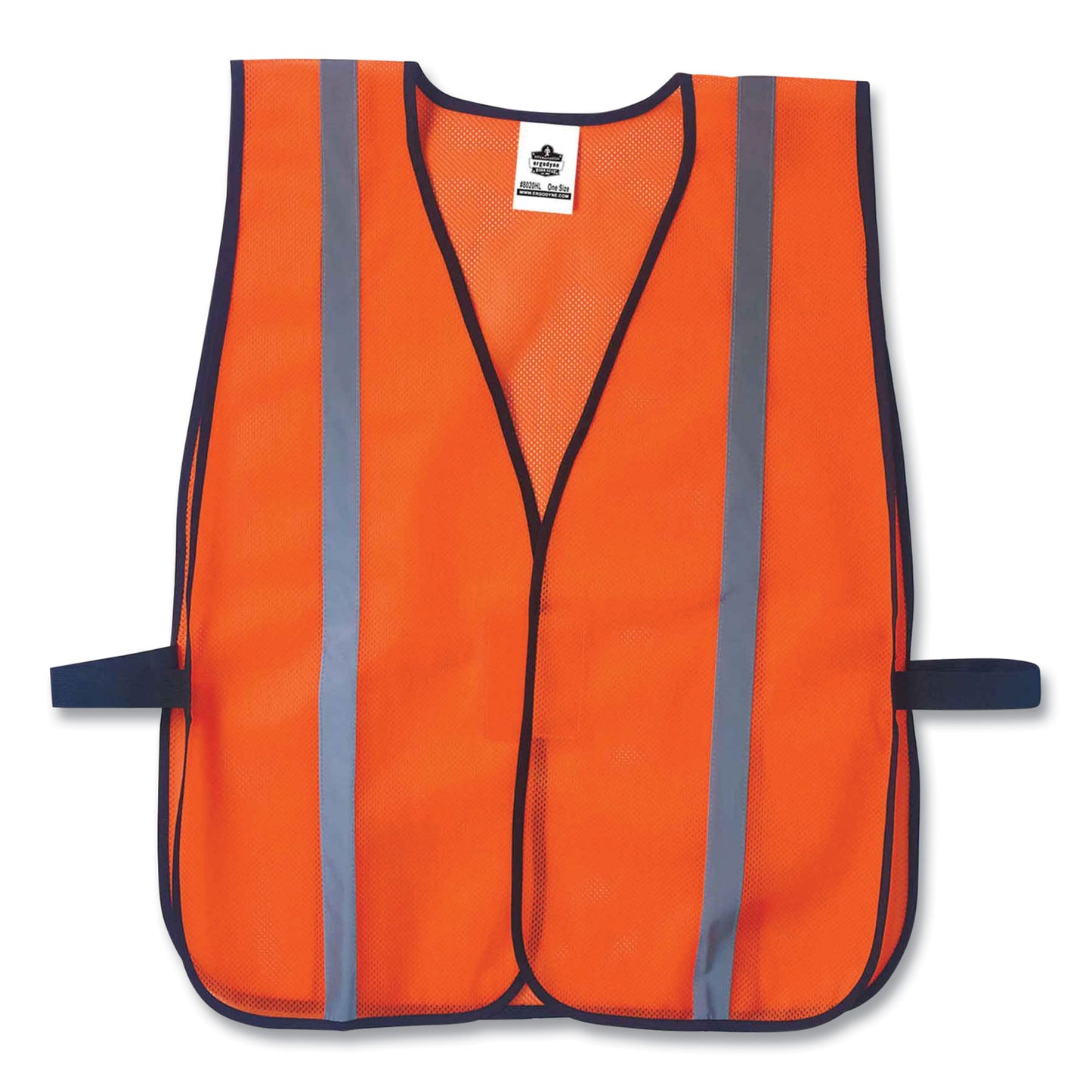 GloWear 8020HL Non-Certified Standard Vest, Polyester, One Size Fits Most, Orange