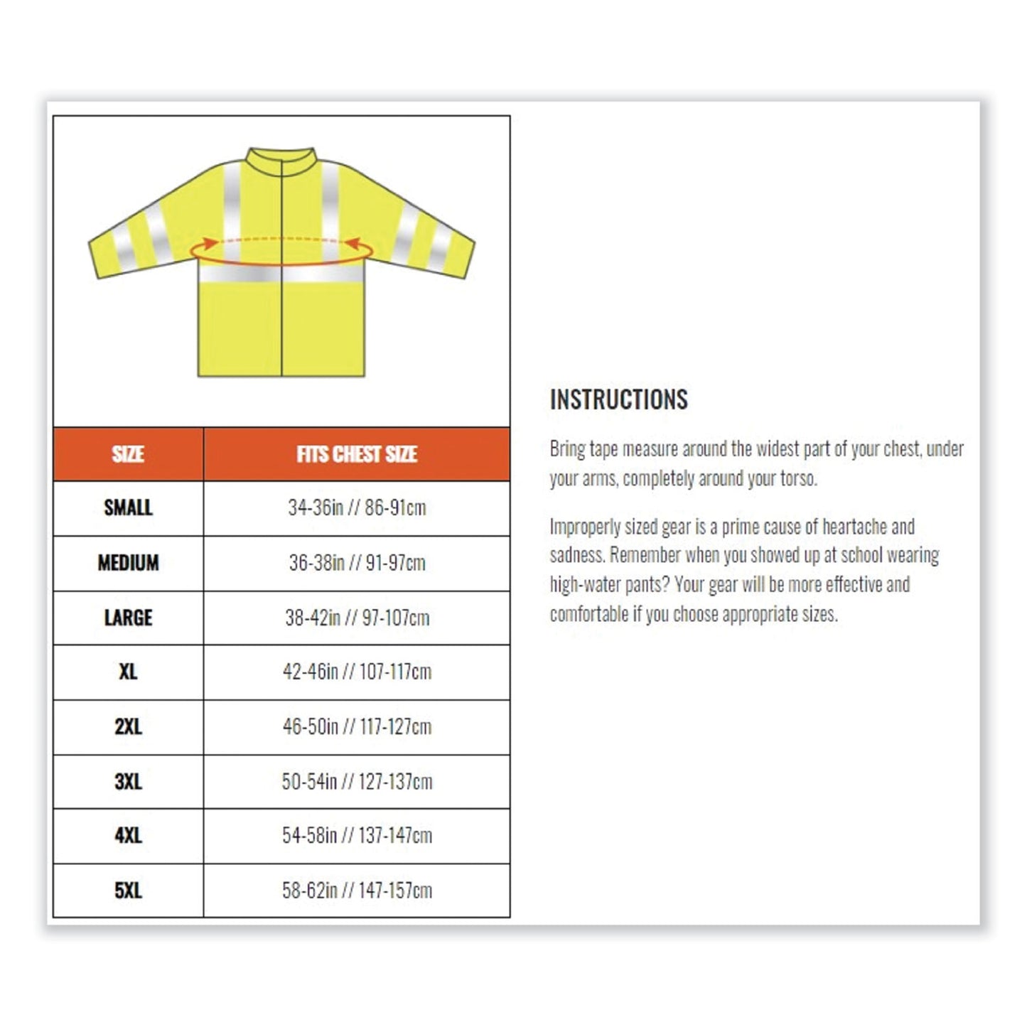 GloWear 8386 Class 3 Hi-Vis Outer Shell Jacket, Polyester, 2X-Large, Orange