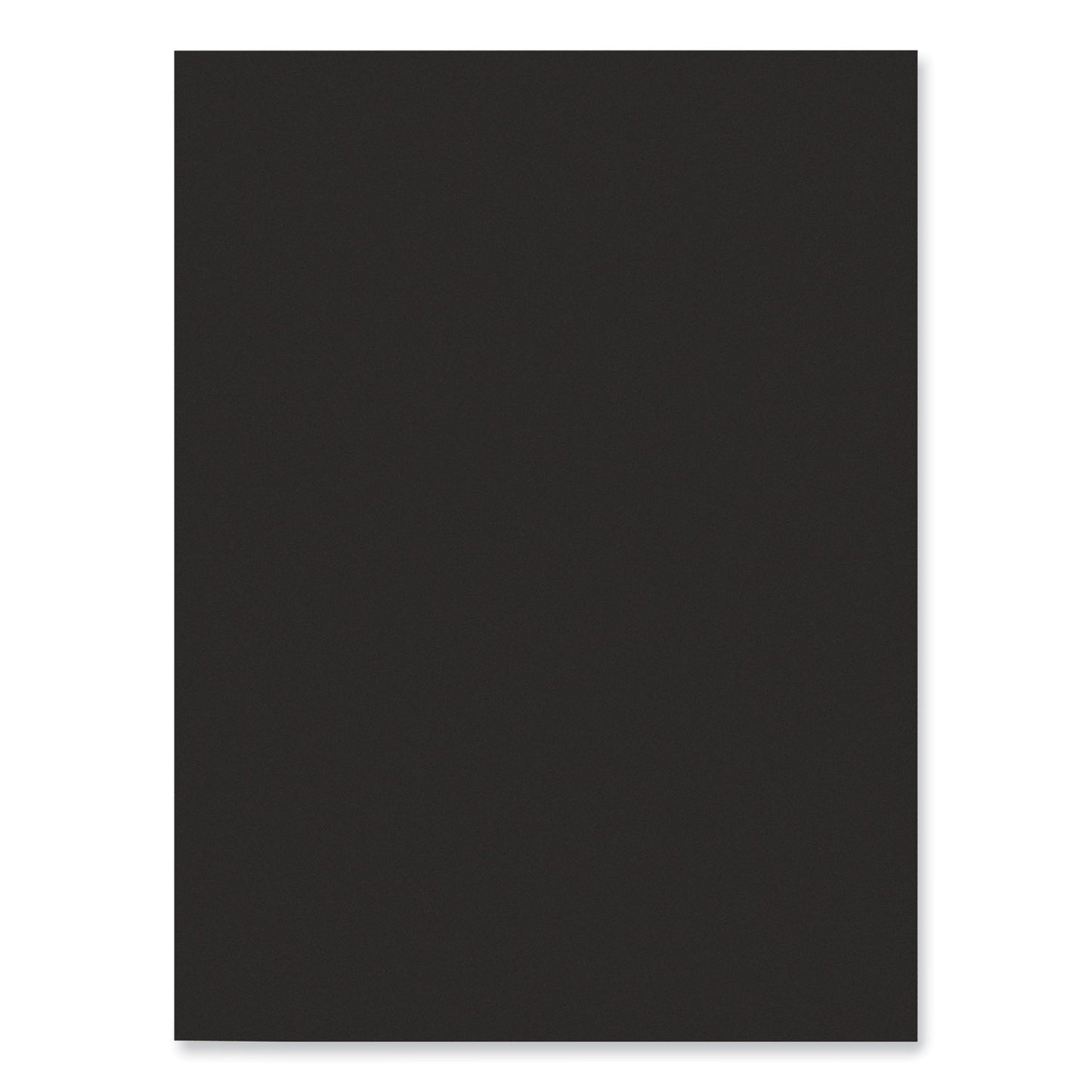 SunWorks Construction Paper, 50 lb Text Weight, 9 x 12, Black, 50/Pack