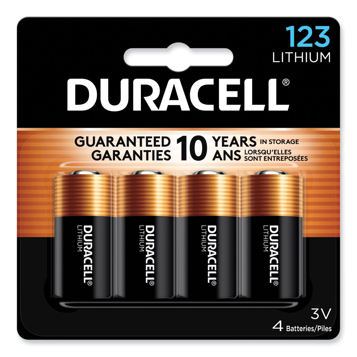 Specialty High-Power Lithium Batteries, 123, 3 V, 4/pack