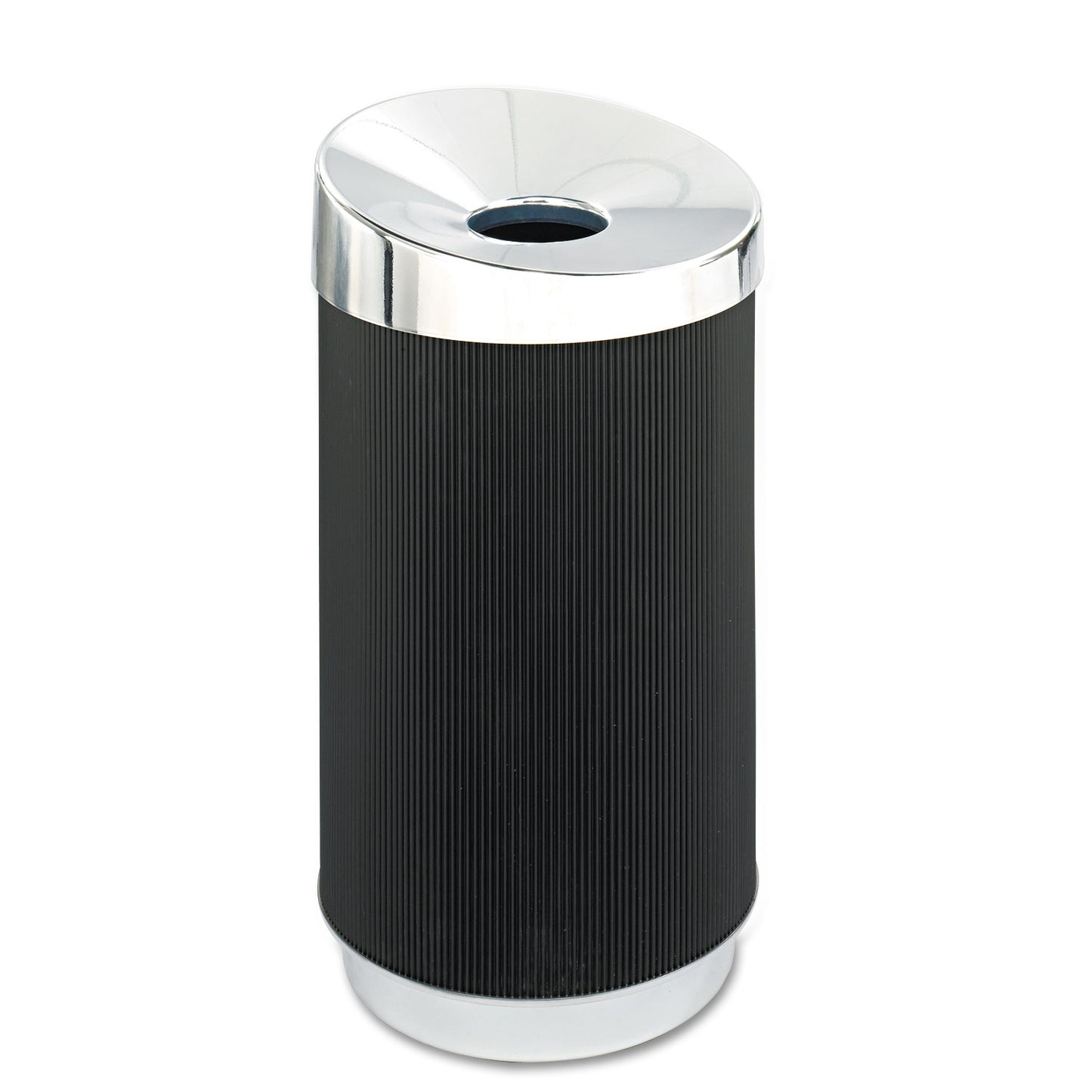 At-Your-Disposal Vertex Receptacle, 38 gal, Polyethylene, Black