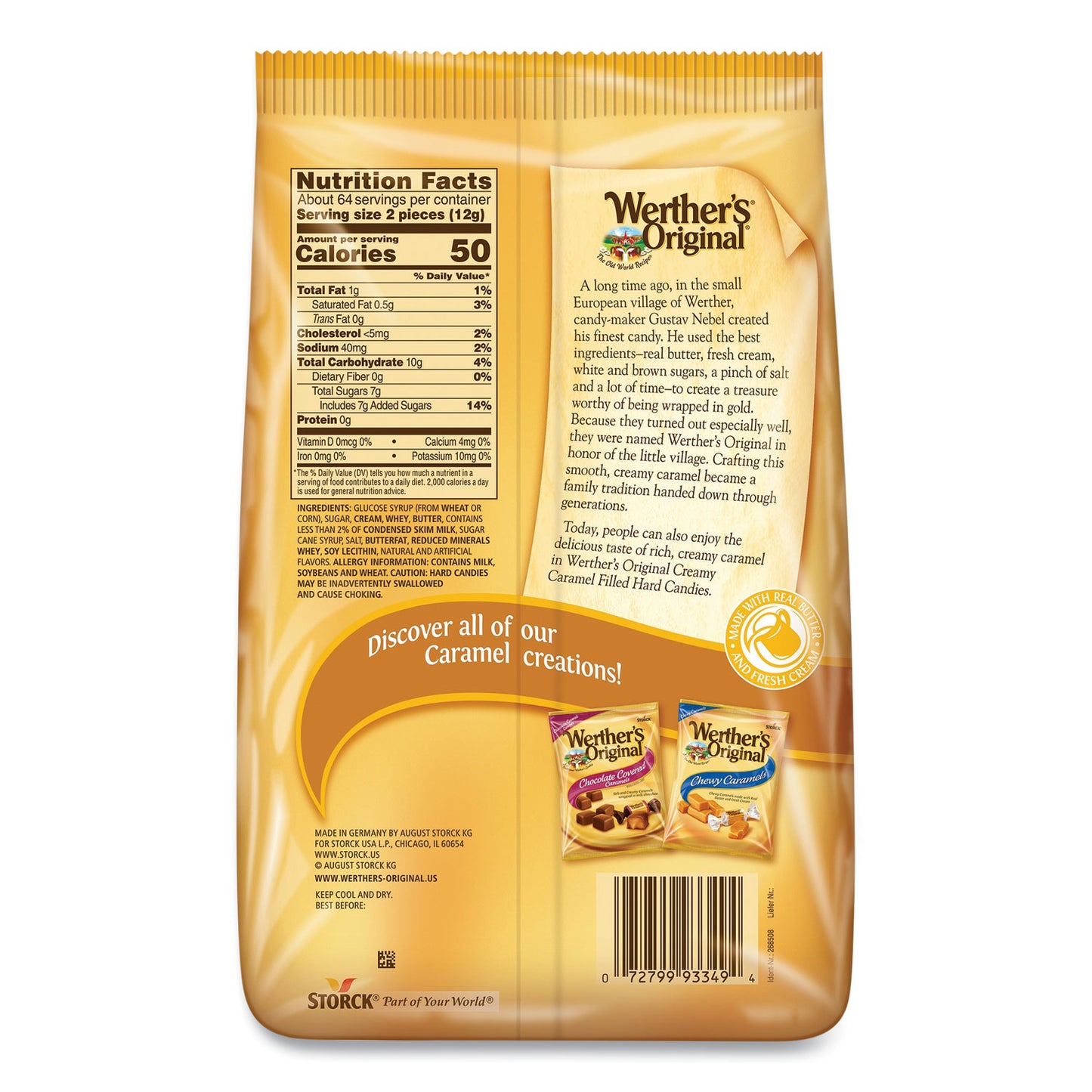 Hard Candies, Caramel, 27 oz Bag