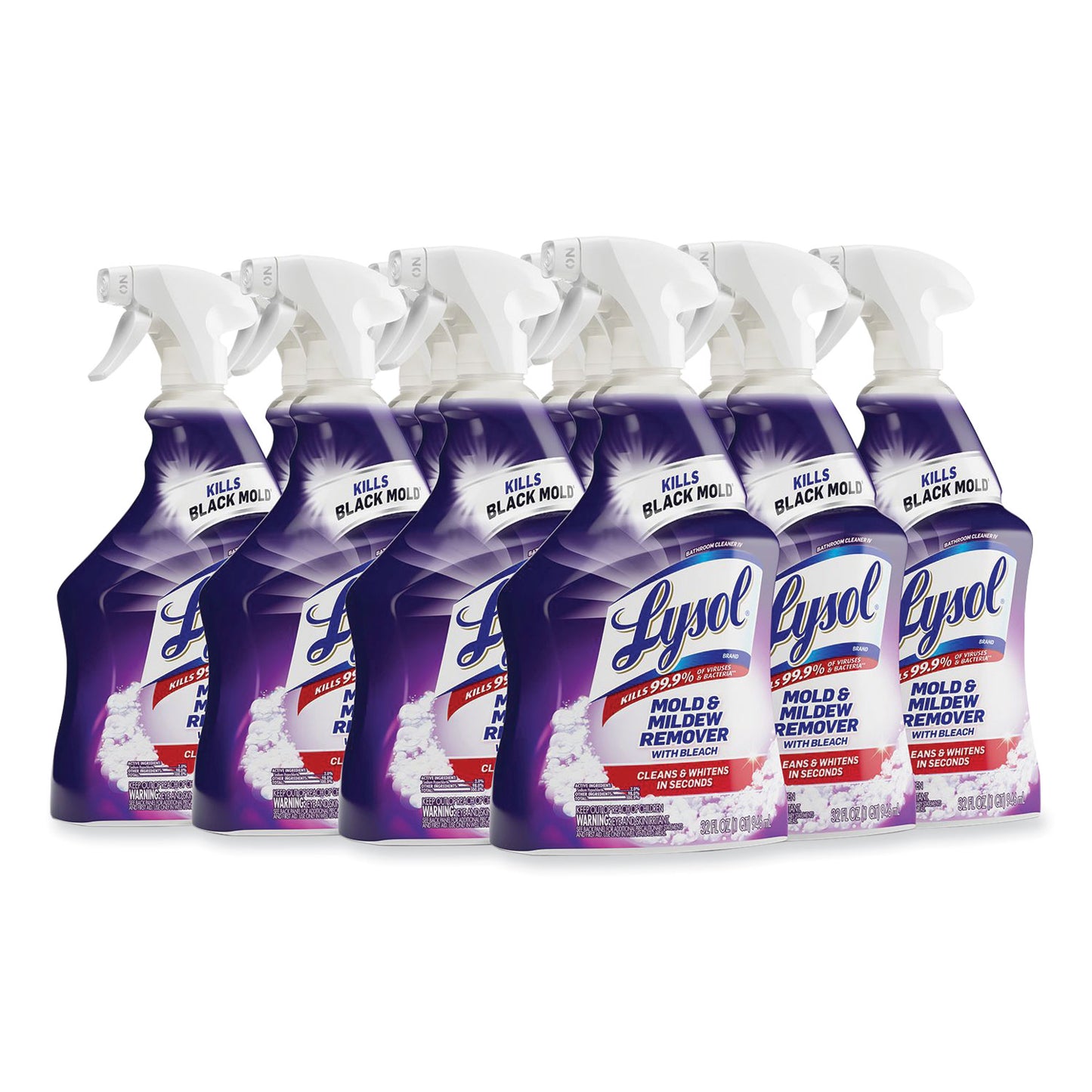 Mold and Mildew Remover with Bleach, Ready to Use, Unscented, 32 oz Spray Bottle