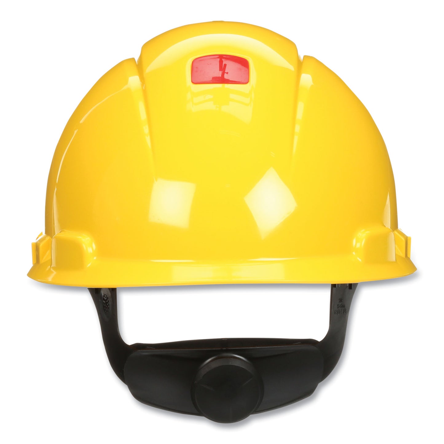 SecureFit H-700 Series Hard Hat with UVicator, Vented, Front Brim, 4-Point Pressure Diffusion, One Size Fits Most, Yellow