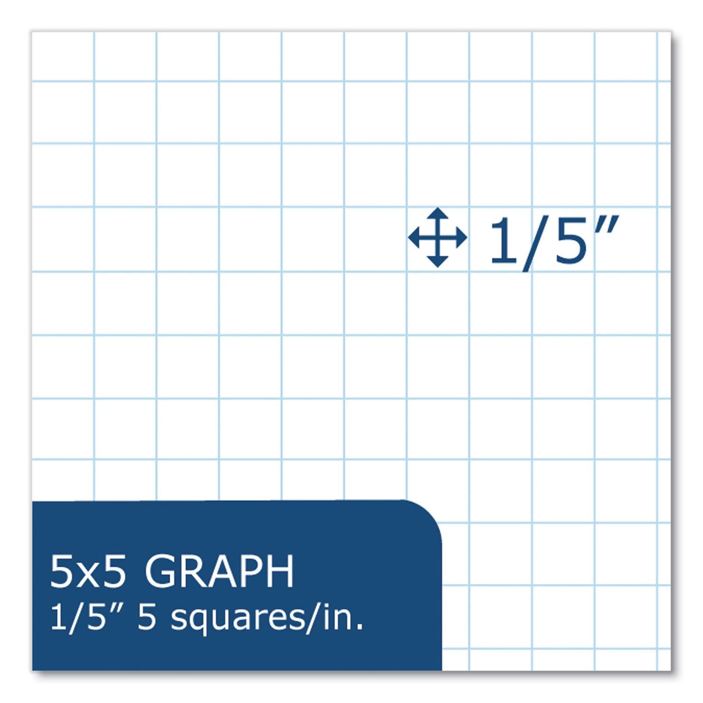 Lab and Science Marble Notebook, Quadrille Rule (5 sq/in), Green Marble Cover, (60) 10.13 x 7.88 Sheets, 24/Carton