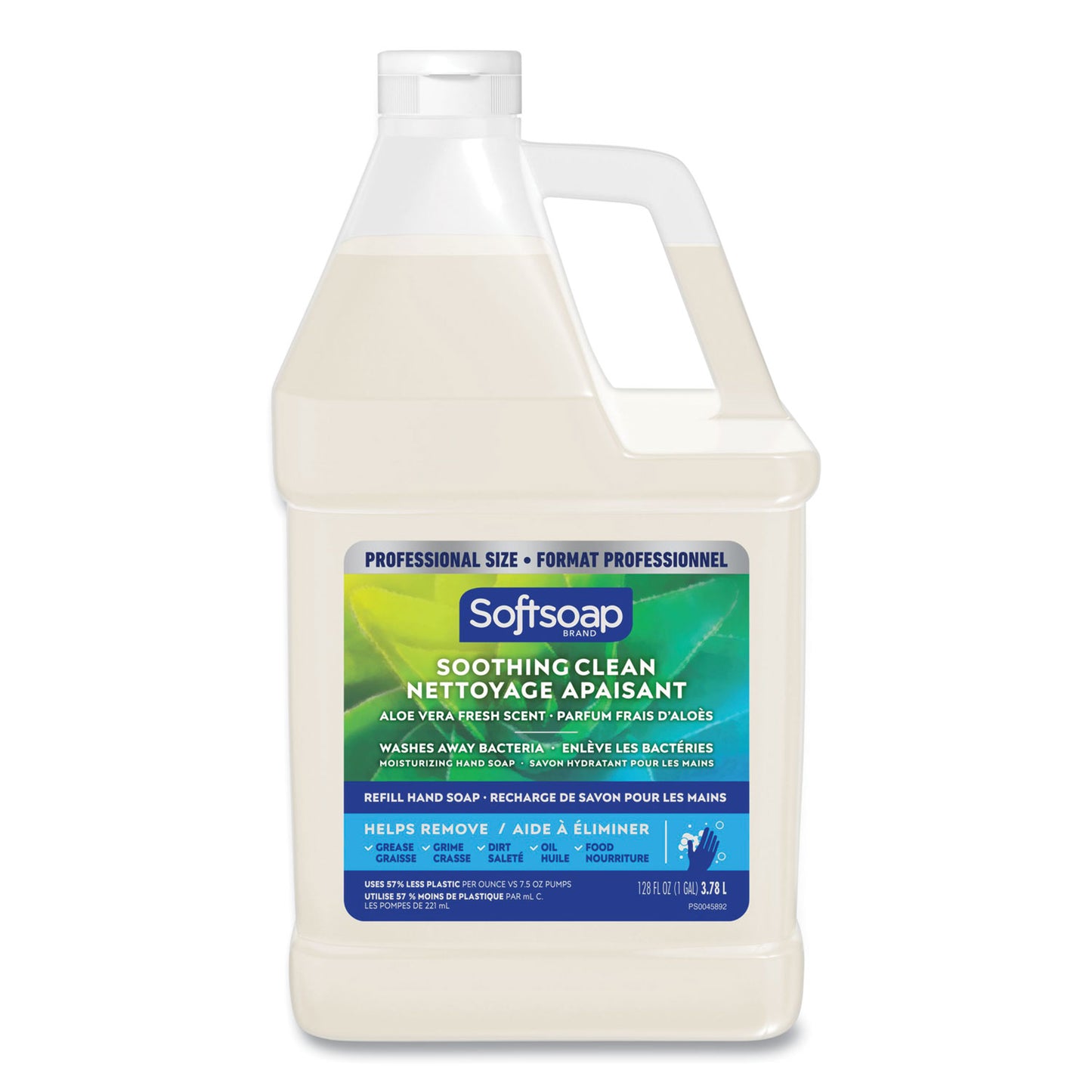 Liquid Hand Soap Refill with Aloe, Aloe Vera Fresh Scent, 1 gal Bottle