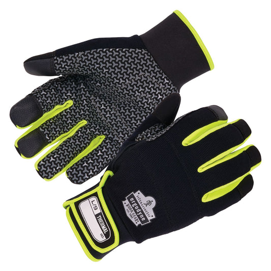 ProFlex 850 Insulated Freezer Gloves, EN388: 3X22B, 9" Long, XX-Large, Black, Pair
